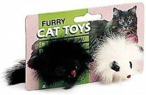 SPOT Twin Plush Mice Cat Toy- Rattle and Catnip Toy for Indoor Cats and Kittens - Classic Toy for Batting and Chasing Around - Fun Entertainment for Hours - 4.5in, 2pcs