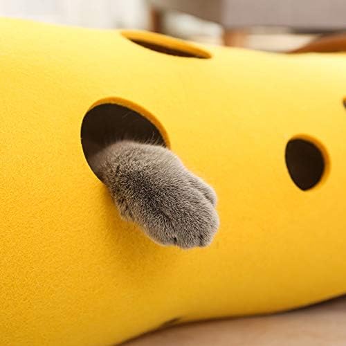 HonourHope 2 Pcs DIY Cat Tunnels Toy - Collapsible Cat Tube Toys Cat Cave Nest Toy Free Combination Pet Interactive Toy for Kittens Rabbits Hamsters and Small Animals