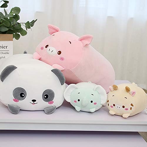 Cute Plush Panda Stuffed Squishy Animal Panda Cylindrical Body Panda Pillow,Super Soft Panda Hugging Toy Pillow Kids Kawaii Sleeping Panda Pillow Gifts for Bedding Decor or Home Decor 8-Inch