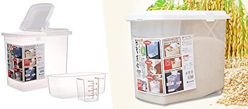 JapanBargain 1826, Japanese Large Rice and Pet Food Storage Container, Ideal for Dry Food, Dog Food, and Cat Food, 22 lbs Capacity, 1-Pack