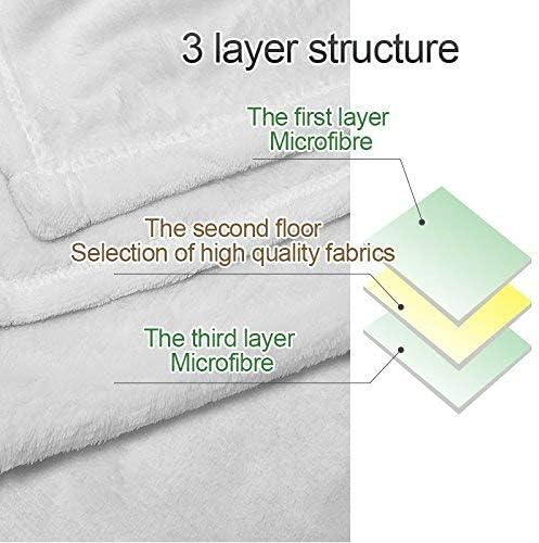 HommomH 50"x60" Jungle Animals Blanket Soft Cozy Fleece Throw for Couch Sofa Bed Tiger Leopard Lion Panther Print