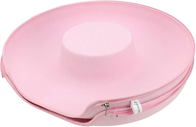 Medium Pink Pet Round Tunnel Cave | Toy Hiding Tent for Pets, Kittens, Rabbits, Puppies | Flexible Zipper Detachable Design Size 50x50x20cm, 0.72 Kg