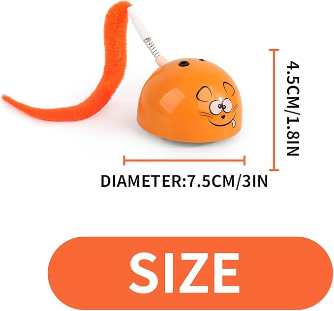 ALL FOR PAWS Interactive Cat Ball Toy (Orange)