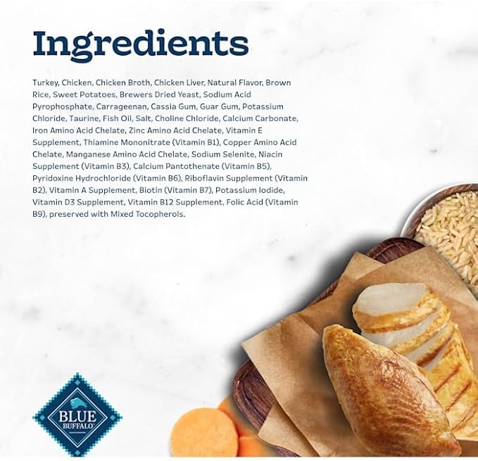 Blue Buffalo Tastefuls Turkey & Chicken Entrée Pate Cat Canned Food, Wheat Free, 5.5 Ounces (Pack of 1)