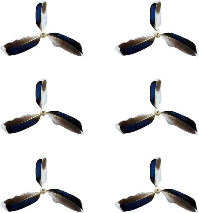 Spinning Feather Propeller Cat Toy Refill, Cat Feather Toy Refill Cat Wand Toy Refill Attachment Replacement with Clasp (6-Pack)