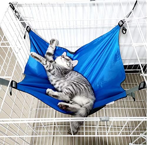 Cat Hammock Bed Comfortable Hanging Pet Hammock Bed for Cats/Small Dogs/Rabbits/Other Small Animals 22 x17 in (Rose-Red)