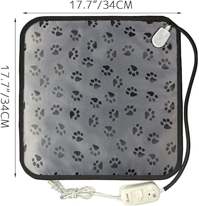 La La Pet® Mat for Dog and Cat Constant Electric Heating Temperature Warming Pad Cushion Bed Mat for Pet,Paws