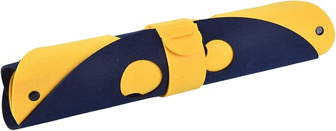 Cat Tunnels for Indoor Cats,Cat Tunnel Mat DIY Cat Play mat for Kittens Felt Cloth Random Combinations and Infinite Extension,Foldable,for Cats Dogs and Rabbits (Blue&Yellow)