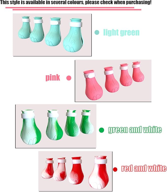 Cat Boots for Cats Only, Adjustable Cat Bathing Gloves,Silicone Cat Claw Covers for Kitten Grooming, Nail Clipping, Nursing Rehabilitation ,Hair Removal(Suitable for Cats 4lbs and Over) B