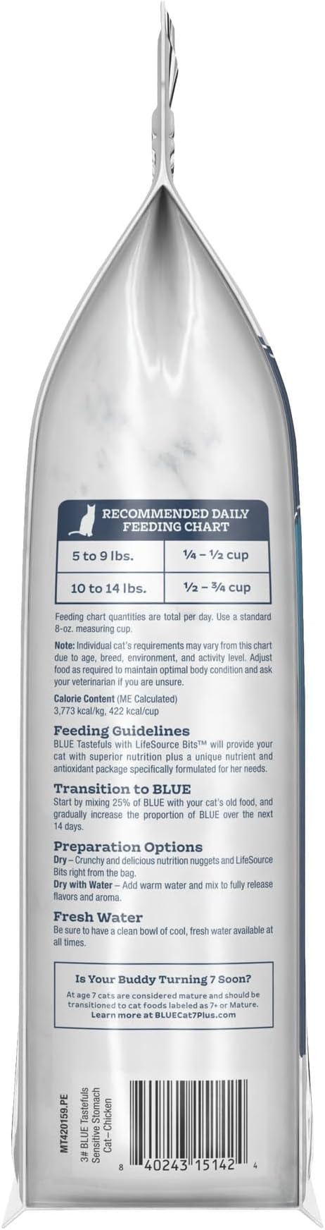 Blue Buffalo Tastefuls Indoor Natural Adult Dry Cat Food, Salmon & Brown Rice 10lb Bag