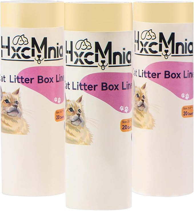 120 Count Self-Cleaning Litter Box Liner Bags for PURA X/MAX, Drawstring Replaced Trash Bag Waste Bag for Automatic Cat Litter Box (21.6" x 11.8")