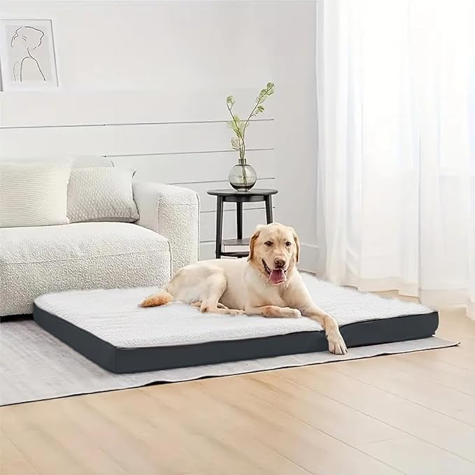 Orthopedic Dog Bed, Memory Foam Revisable Two Side with Washable Removable Cover,Large, 36”x26”