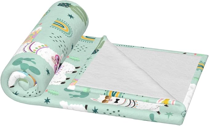 Llamas Blanket Throw Blanket for Bed Soft Cozy Fluffy Couch Blankets Fleece Blanket Throw Gifts for Women Men Girls Boys 80"x60"