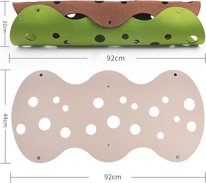 Rehomy Detachable Cat Tunnel Durable Pet Toys Play Tunnel Detachable Washable Felt Cat Litter Pet Supplies