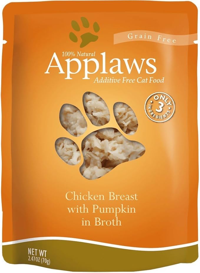 Applaws Chicken and Pumpkin Pouch Canned Cat Food 2.4oz