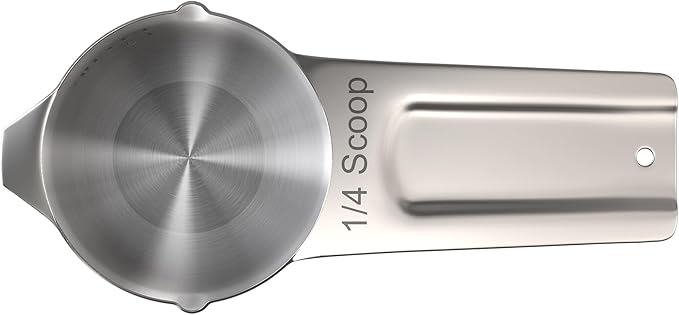 Color Up Dog and Cat Food 1/4 Scoop Premium Pet Food Measuring Cup - Stainless Steel (1/4 Scoop (1/4 Cup))