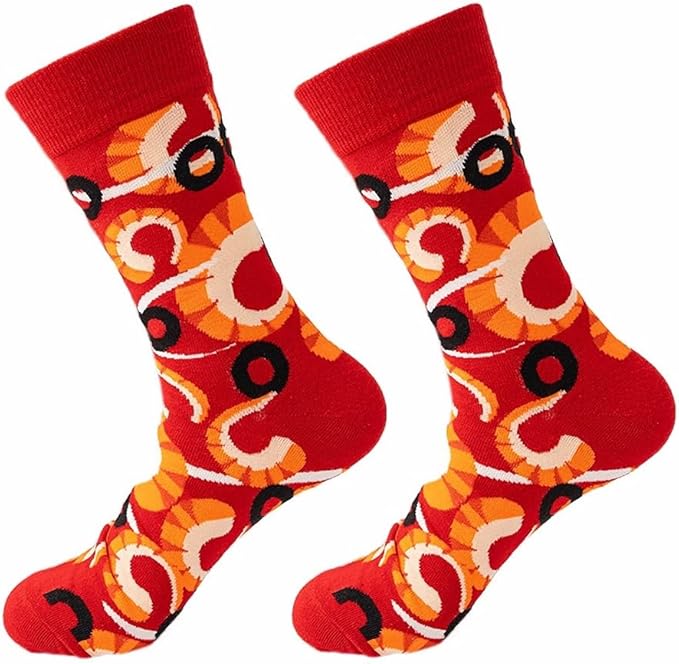 5 Pairs Cute Animal Crew Socks Fun Casual Cotton Calf Socks for Women