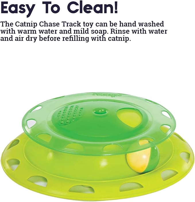 Catstages Catnip Chase Track Green Interactive Cat Toy