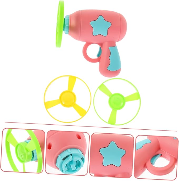 CHILDWEET Disc Flyer Saucers 1 Set Funny Cat Kitten Sports Playset Outdoor Shooting Indoor Fun Outdoor Cat Interactive Cat Sports Cat Playing Colorful Abs Disc Launcher