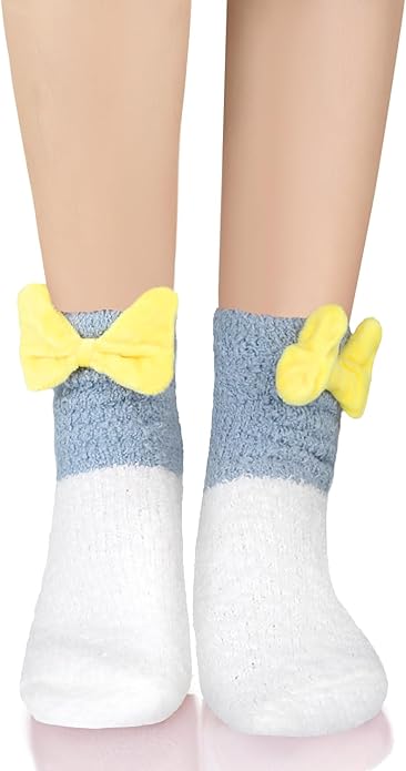 Benefeet Sox Cute Fuzzy Socks for Women Girls Fluffy Warm Cozy Novelty Slipper Socks Funny Animal Plush Sleeping Socks