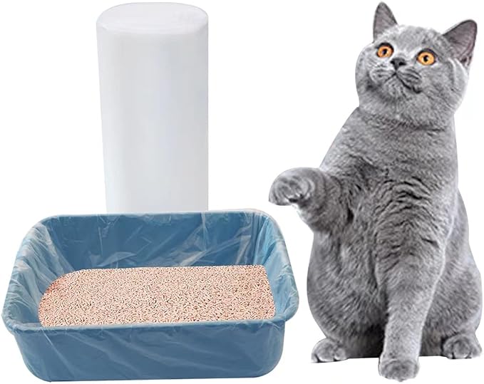 100 Counts Cat Litter Box Liners,36" x 18",Jumbo Cat Pan liners
