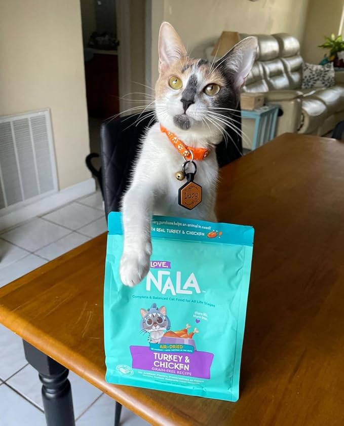 LOVE, NALA - Turkey & Chicken Air Dried Cat Food - Award Winning - Complete & Balanced Cat Food for All Life Stages- 1 Bag - 1 lb.