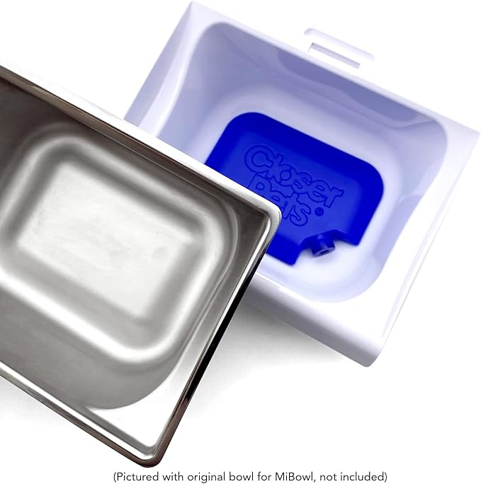 Closer Pets Stainless Steel Insert and Ice Pack for The MiBowl Automatic Microchip Pet Feeder…