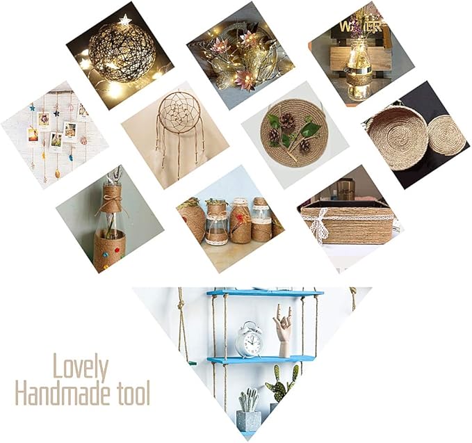 Aoneky Replacement Cat Scratching Post Sisal Rope - Hemp Rope for Cat Tree and Tower (1/4'' 328 Ft)