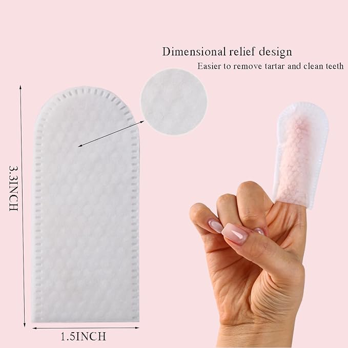 50pcs Dog Teeth cleaning Wipes,Finger Toothbrush for Dogs, Clean Tartar Reduce Plaque, Fresh Breath, Suitable for Dog and Cat Dental Careand Other Pet (50pcs)
