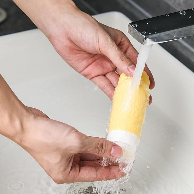 20 Pack Travel Bottles Set, TSA Approved Travel Size Toiletries Containers, Leak Proof Shampoo and Conditioner Bottles, Refillable Travel Essentials Toiletry Bottles (Light Color)