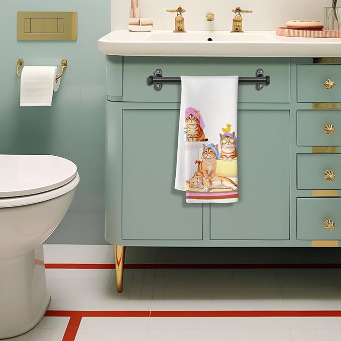 Cat Hand Towel,Cat Towel,Funny Hand Towels,Funny Bathroom Hand Towels,Crazy Cat Lady Gifts,Cat Kitchen Towels,Cat Dish Towels,Cat Mom Gifts,Crazy Cat Lady,Cat Lady Gifts,Gifts for Cat Lovers for Women