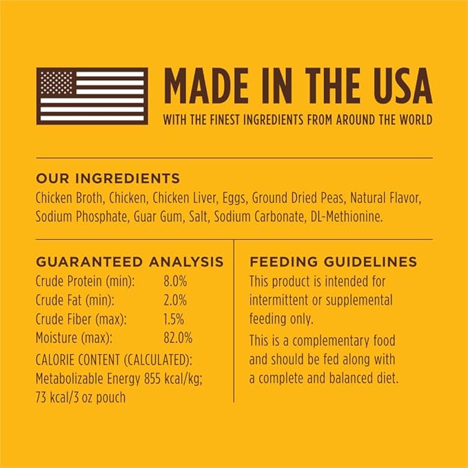 Instinct Healthy Cravings Grain Free Real Chicken Recipe Natural Wet Cat Food Topper by Nature's Variety, 3 Ounce (Pack of 24)