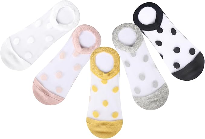 Benefeet Sox Sheer No Show Socks Women Girls Cute Thin Mesh Low Cut Liner Socks for Loafers Boat Shoes