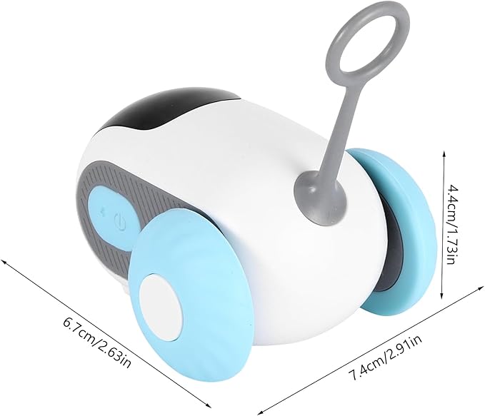 S SUNSBELL Cat Toys for Indoor,Turbo Tail Cat 3.0 Remote Control Mouse Cat Toy, Smart Interactive Cat Toy with Remote Control and 2-Speed Adjustment (Blue)