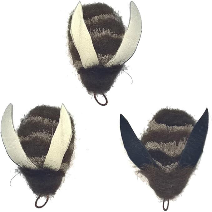 3 Big Sky Cats Buffalo Bee Attachment Pack - Fits Wildcat and popular Bird, Bee, Mouse and Catcher type wands/poles teasers