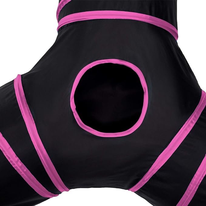 Tempcore Pet Cat Tunnel Tube Cat Toys 3 Way Collapsible, Cat Tunnels for Indoor Cats,Kitty Tunnel Bored Cat Pet Toys Peek Hole Toy Ball Cat, Puppy, Kitty, Kitten, Rabbit