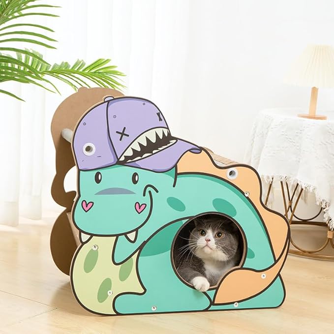 Cat Enrichment Toys for Indoor Cats, Whack a Mole Game Cat Puzzle Toy, Safe Fun Box Paws Scratcher, Interactive Box Catch Mice Game Cat Puzzle Toy for All Ages Exercise Puzzle Relieve Boredom(Blue)