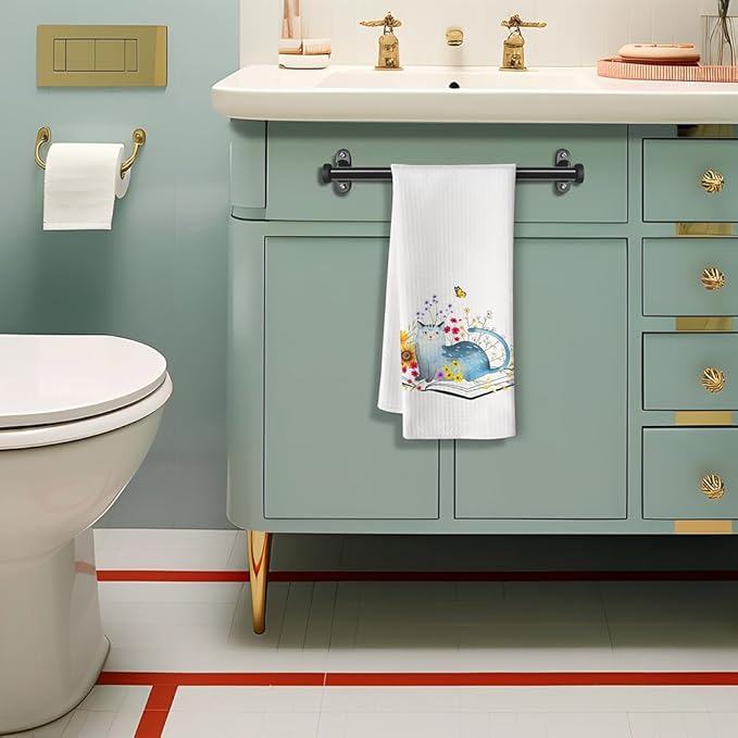 Cat Towel,Cat Hand Towel,Cat Kitchen Accessories,Crazy Cat Lady Gifts,Cat Kitchen Towels,Cat Dish Towels,Cat Mom Gifts,Crazy Cat Lady,Cat Lady Gifts,Fun Kitchen Towels,Gifts for Cat Lovers for Women