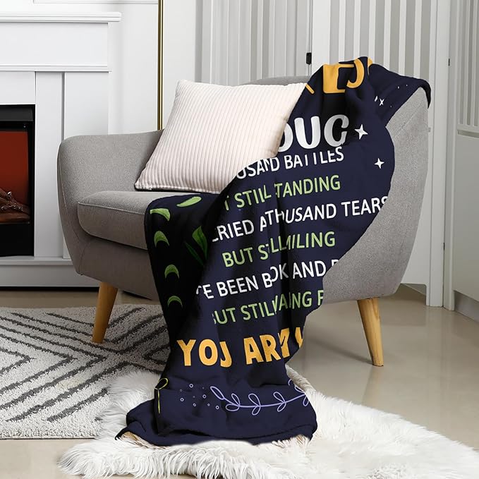 Get Well Gifts for Women, Surgery Recovery Gifts Blanket 50"x60", Chemotherapy Must Haves for Women, Get Well Soon After Surgery Comfort Gift for Woman, Chemo Inspirational Gift for Patients