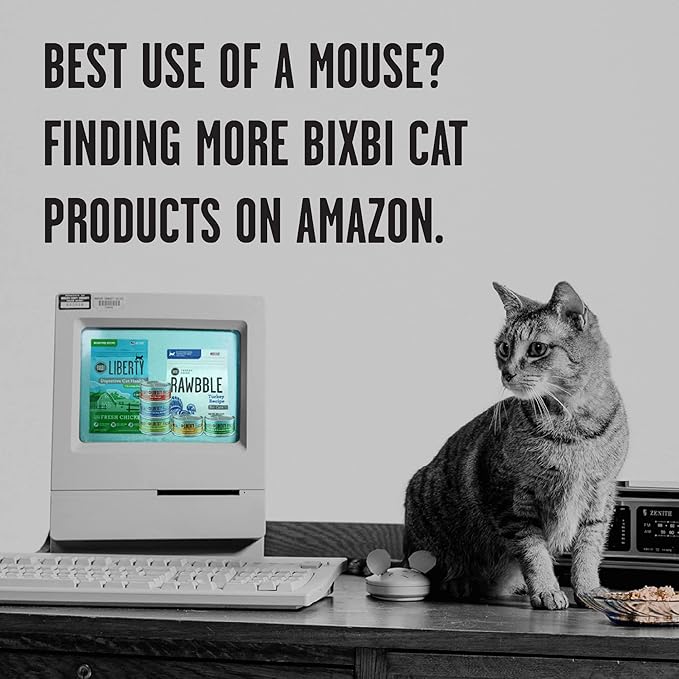 BIXBI Rawbble Freeze Dried Cat Food, Chicken & Salmon Recipe, 3.5 oz - 95% Meat and Organs, No Fillers - Pantry-Friendly Raw Cat Food for Meal, Treat or Food Topper - USA Made in Small Batches