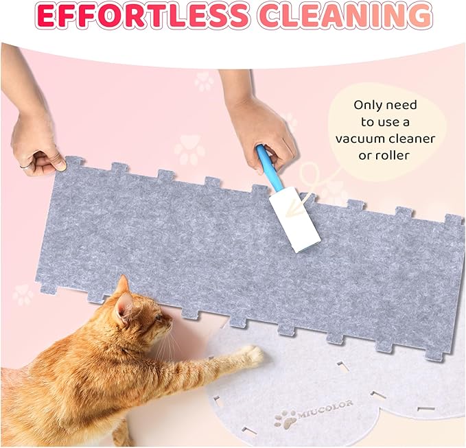 Cloud Cat Play Tunnel with Cat Bed, MIU COLOR Cat Chase Playground, Foldable Scratch Resistant Double-Layer Cat Cave, Cat Hideaway Tunnel Tube Toys, for Cats up to 10 lbs