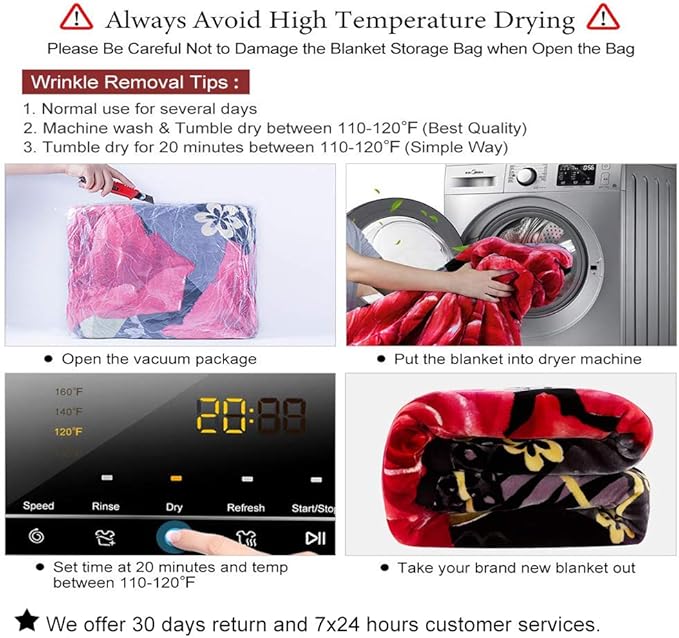 JML Fleece Blanket King Size, Heavy Korean Mink, 85 X 95 Inches, 9 Lbs, Soft and Warm, Thick Raschel Printed Mink for Autumn, Winter, Bed, Home, Gifts, Grey Flower