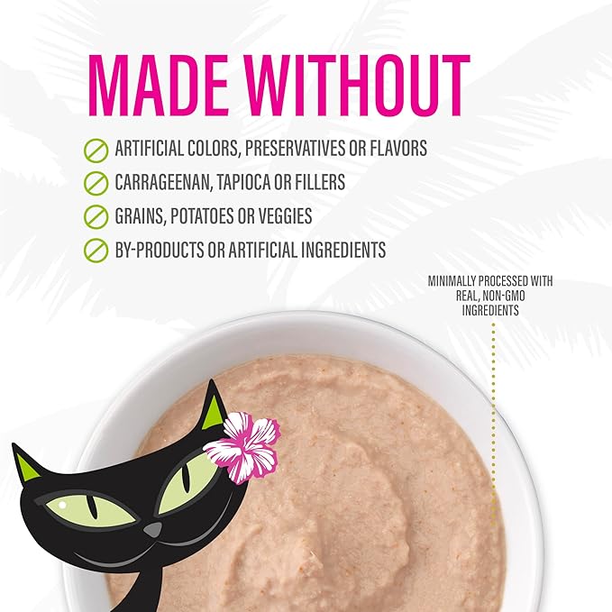 Tiki Cat Luau Velvet Mousse Wet Cat Food, 24 Count Mega Variety Pack 2.8 oz. Pouch (24 Count)