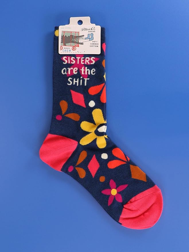 Blue Q Women's Funny Novelty Crazy Crew Socks with Sayings