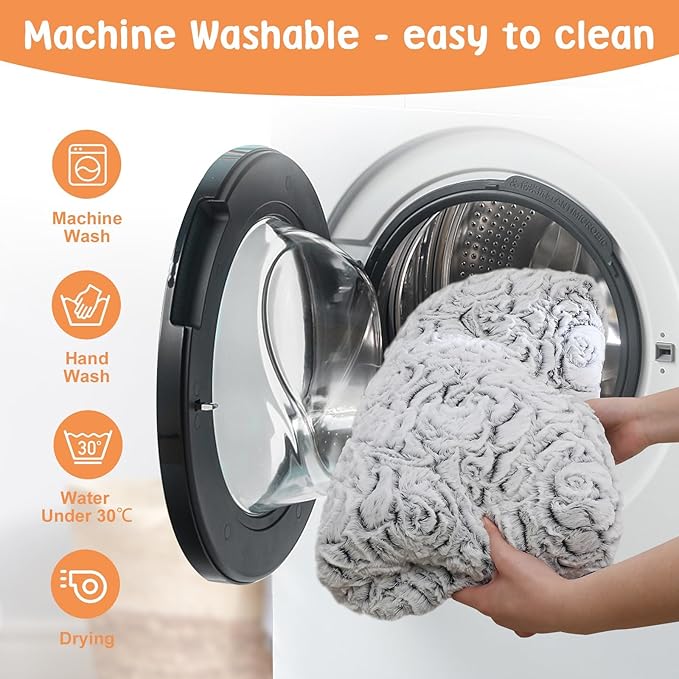 2 in 1 Dog Bed Crate Pad Mat Washable Reversible (Cool & Warm) Soft Fluffy Pet Kennel Beds for Large Medium Small Puppy Cat Sleeping Mattress Machine Wash Dog Cooling Mats (Dot Grey, 41"*27")