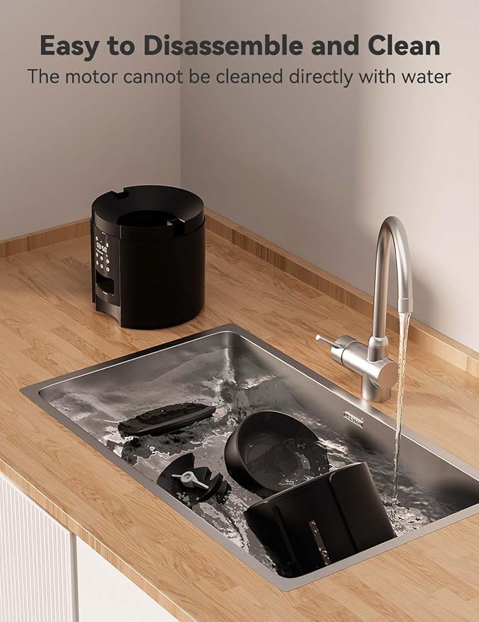 WOPET Automatic Cat Feeder,5L Automatic Cat Dry Food Dispenser,Timed Cat Feeder 6 Meals Daily with Portion Control,10s Voice Recording with Backup Power