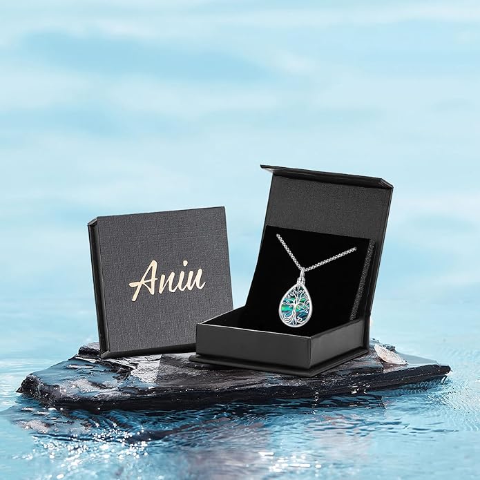 Aniu Cremation Jewelry for Ashes S925 Sterling Silver Urn Necklace Memorial Necklace for Human Ashes of Loved Ones Keepsake Pendant for Men Women