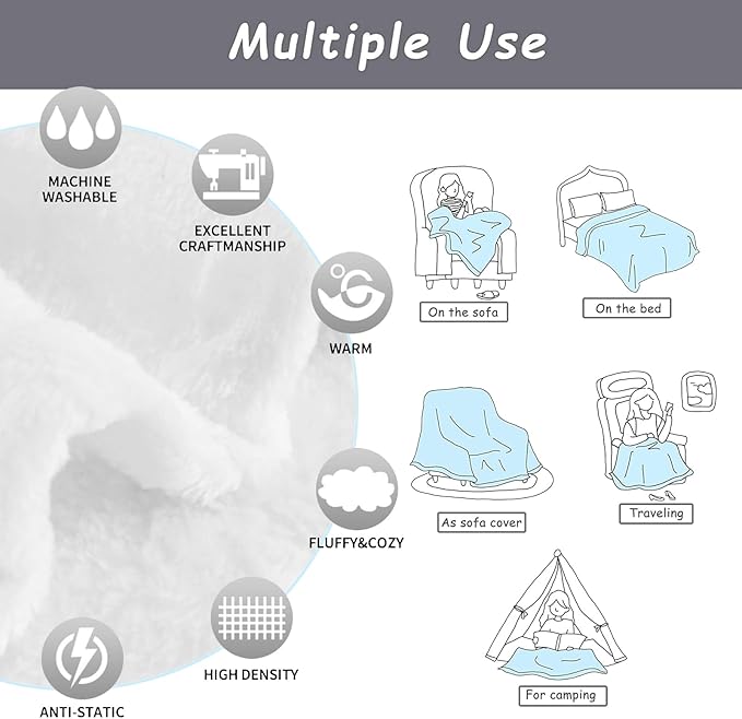 Lovely Cat & Wildflowers Blanket - Ultra Soft & Cozy Flannel Kitten Throw Blankets, Warm, Lightweight & Fuzzy - Perfect for Bed, Couch, Travel & Outdoor Use - for Men Women Adults 60"×50"