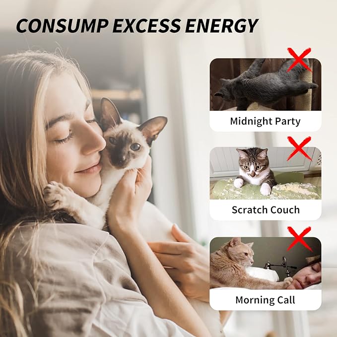 uahpet Natural Feather Cat Toys for Indoor Cats Retractable Kitten Wand 60inch Safe Hunting Distance Interactive Toys for Kittens with 4Pcs Senses Replacement Teasers Arouse Desire to Hunt