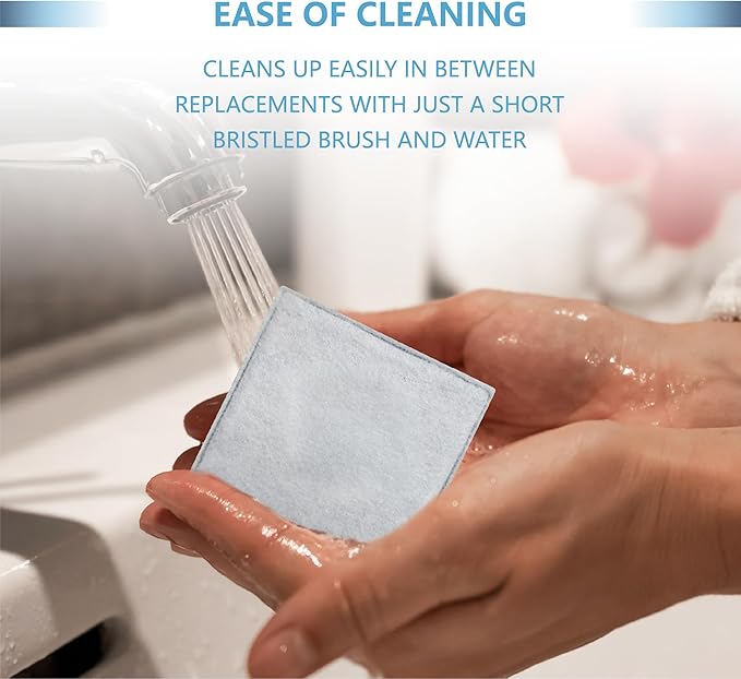 12 Pack Cat Water Fountain Replacement Charcoal Filters Square Compatible with Petsafe Premier Pet Fountain Filters 2.5 Inches, Aqua Cube Pet Fountain Filters Catit Mini Flower Pet Fountain